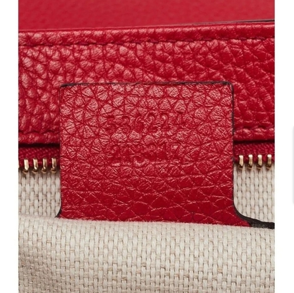 Gucci Soho Disco GG Red Tassel Chain Crossbody Bag - Picture 14 of 16